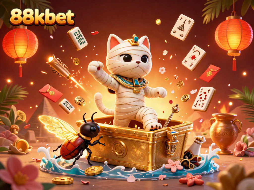 Experience thrilling gameplay and excitement at 88kbet with vibrant casino elements and dynamic characters.