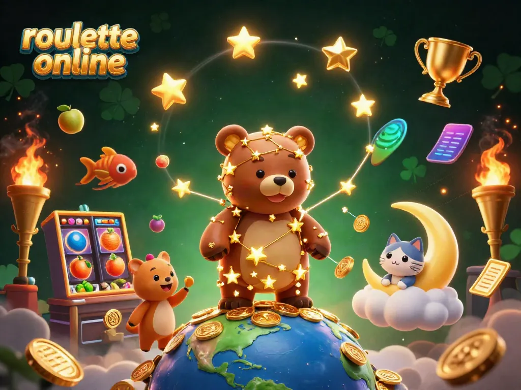Enjoy thrilling roullete online with winning spins and golden coins amidst dynamic casino illustrations.